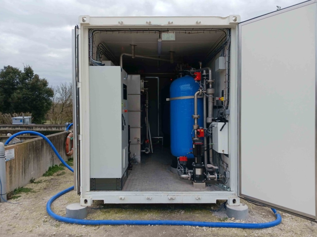 installation de l'unité irYs sur site