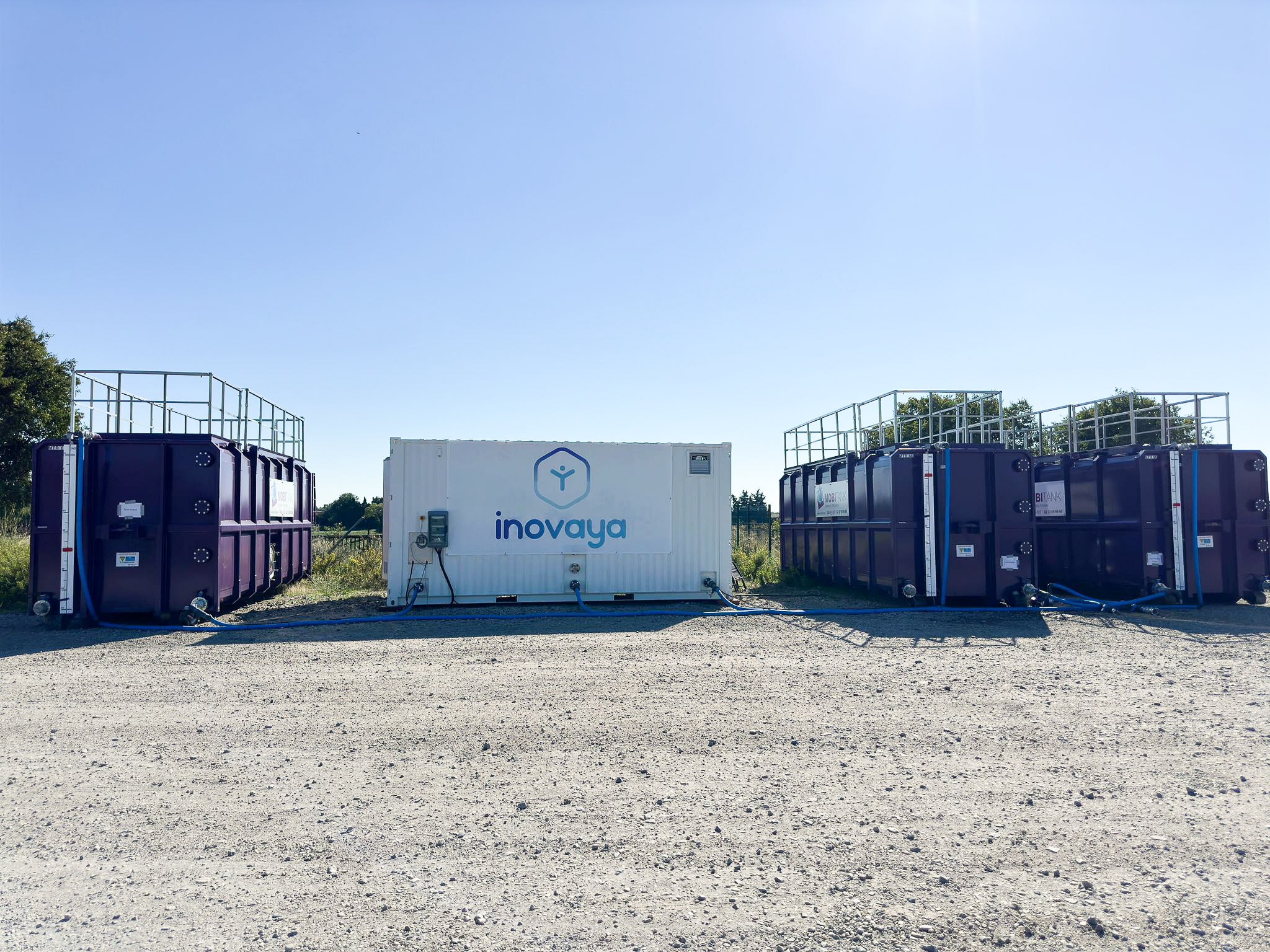 L'irYs sur le site SNCF, branché à 3 cuves Mobitank.