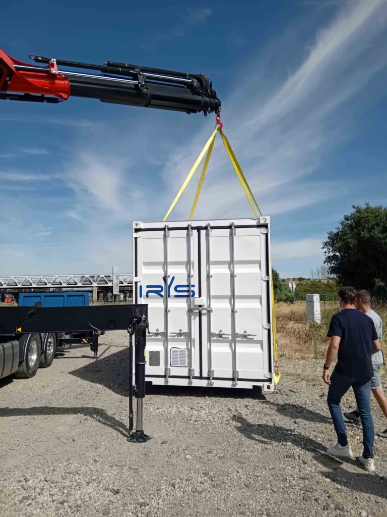 Installation de l'unité irYs chez un client pour Réutilisation Des Eaux Usées Sur Site