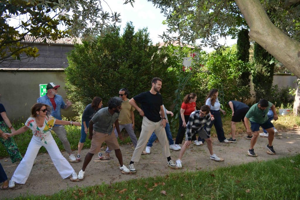 InovaYa employees during an activity at the 2025 summer seminar