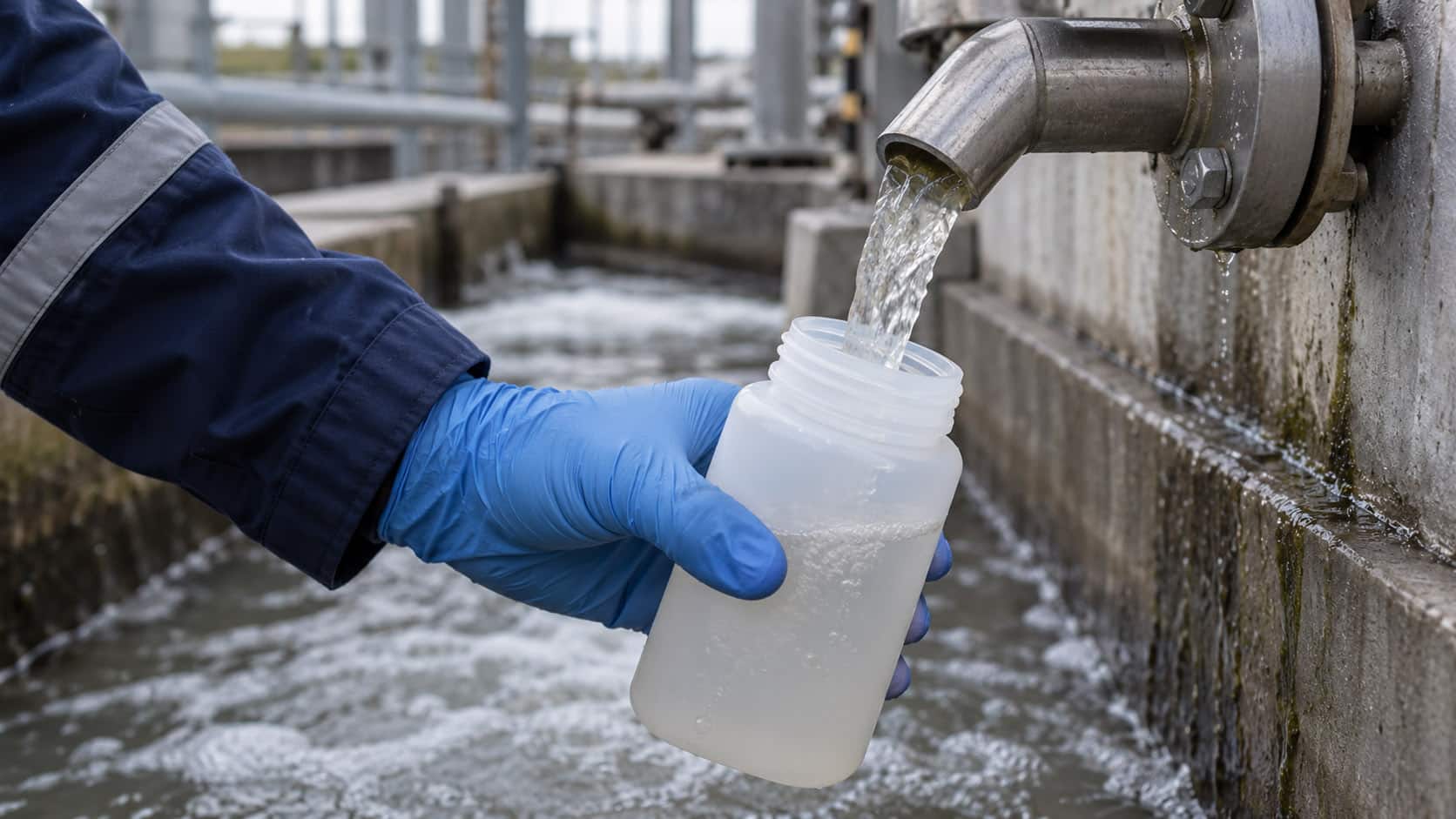 Prélèvement D’eaux Usées Pour Les PFAS